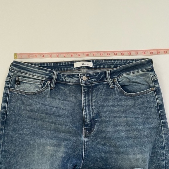 Kancan High Rise Distressed Jeans Size 3XL Raw Hem - Picture 5 of 7